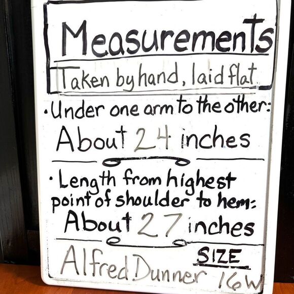 Alfred Dunner 16W black red beige pattern button front blouse long sleeve - Picture 10 of 10